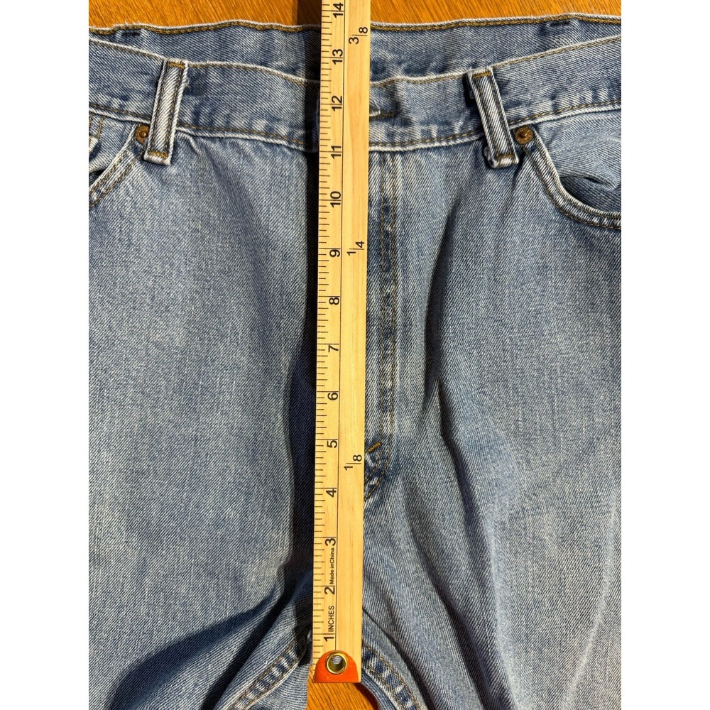 Levi's 505 Jeans Mens 40x29 Blue Denim Straight Regular‎ Grunge Retro American - Picture 4 of 12